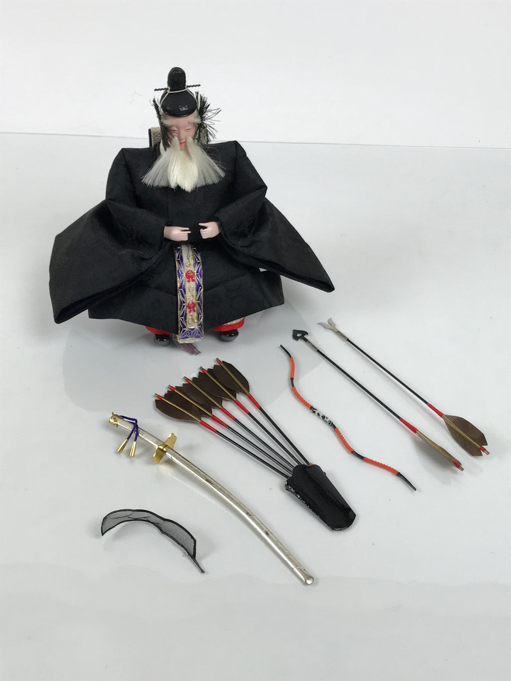 Japanese Zuishin Old Guard Hina Ningyo Doll Girls' Day Display Bow Arrow ID704-AD - Doll-chidorivintage.com