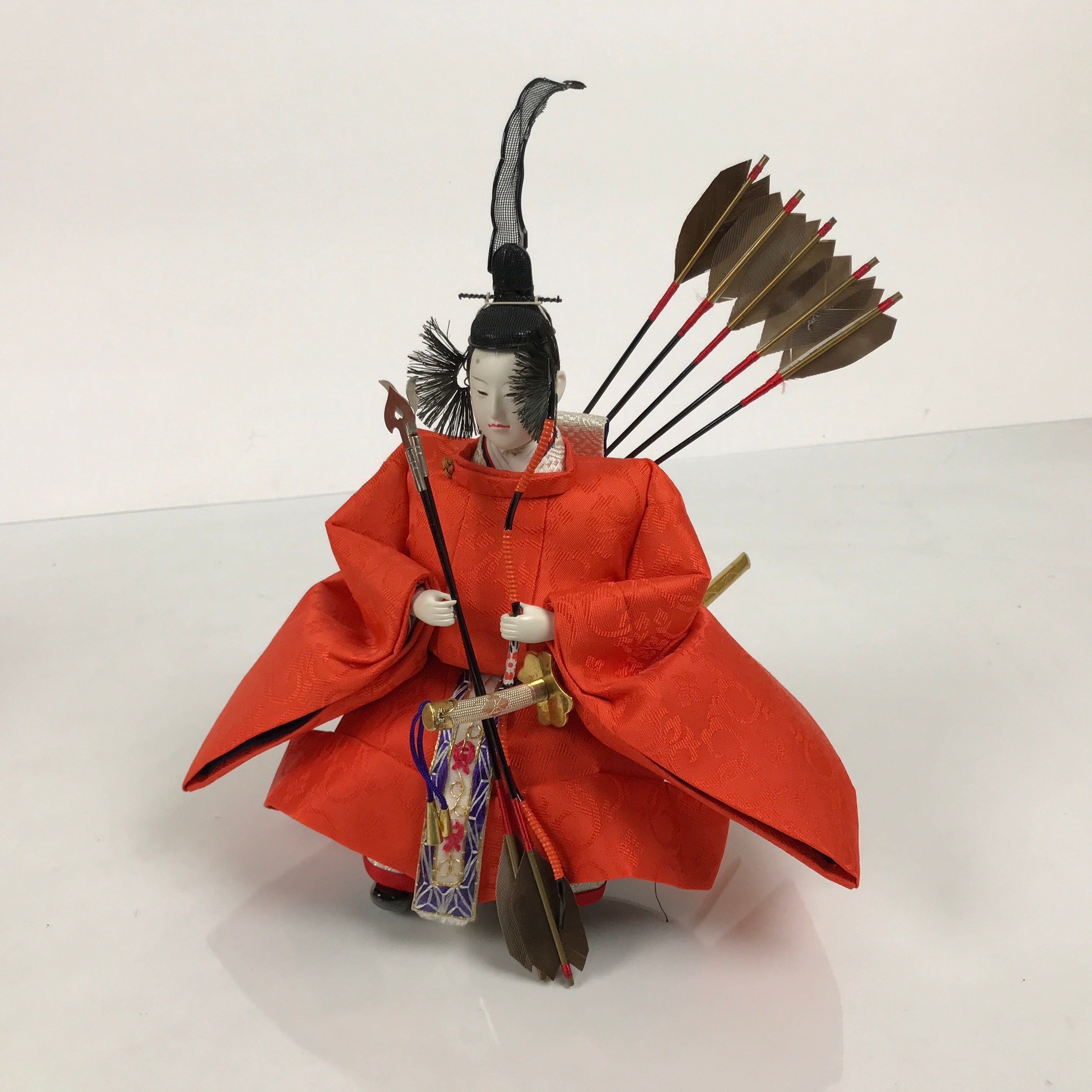 Japanese Zuishin Young Guard Hina Ningyo Doll Girls' Day Display Bow Arrow ID705-AD - Doll-chidorivintage.com