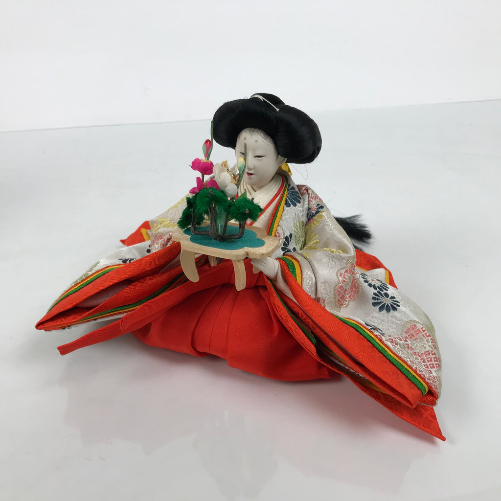 Japanese Sanninkanjo Court Lady Hina Ningyo Doll Girls' Day Display Bonsai ID708-AD - Doll-chidorivintage.com