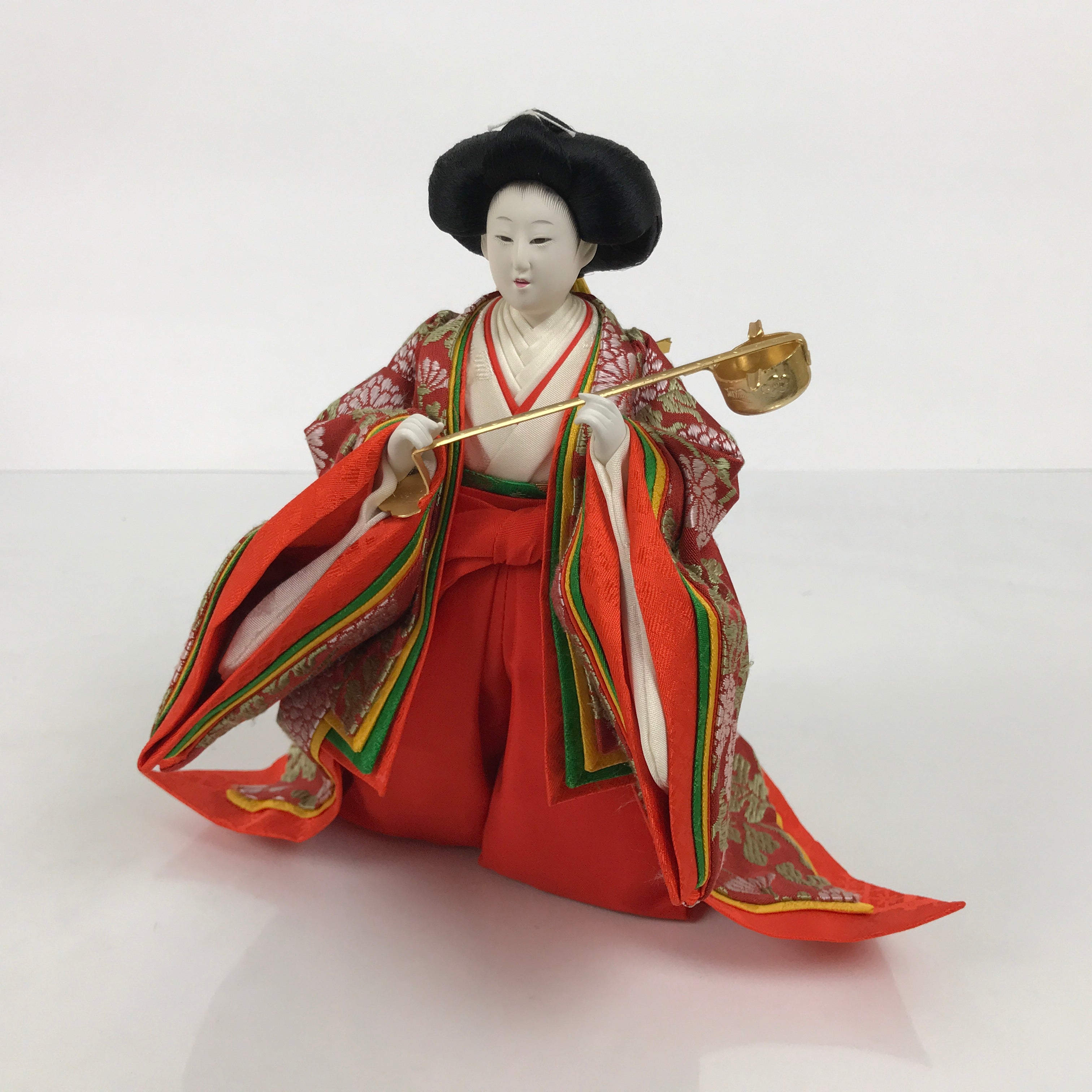 Japanese Sanninkanjo Court Lady Hina Ningyo Doll Girls' Day Display Kettle ID707-AD - Doll-chidorivintage.com