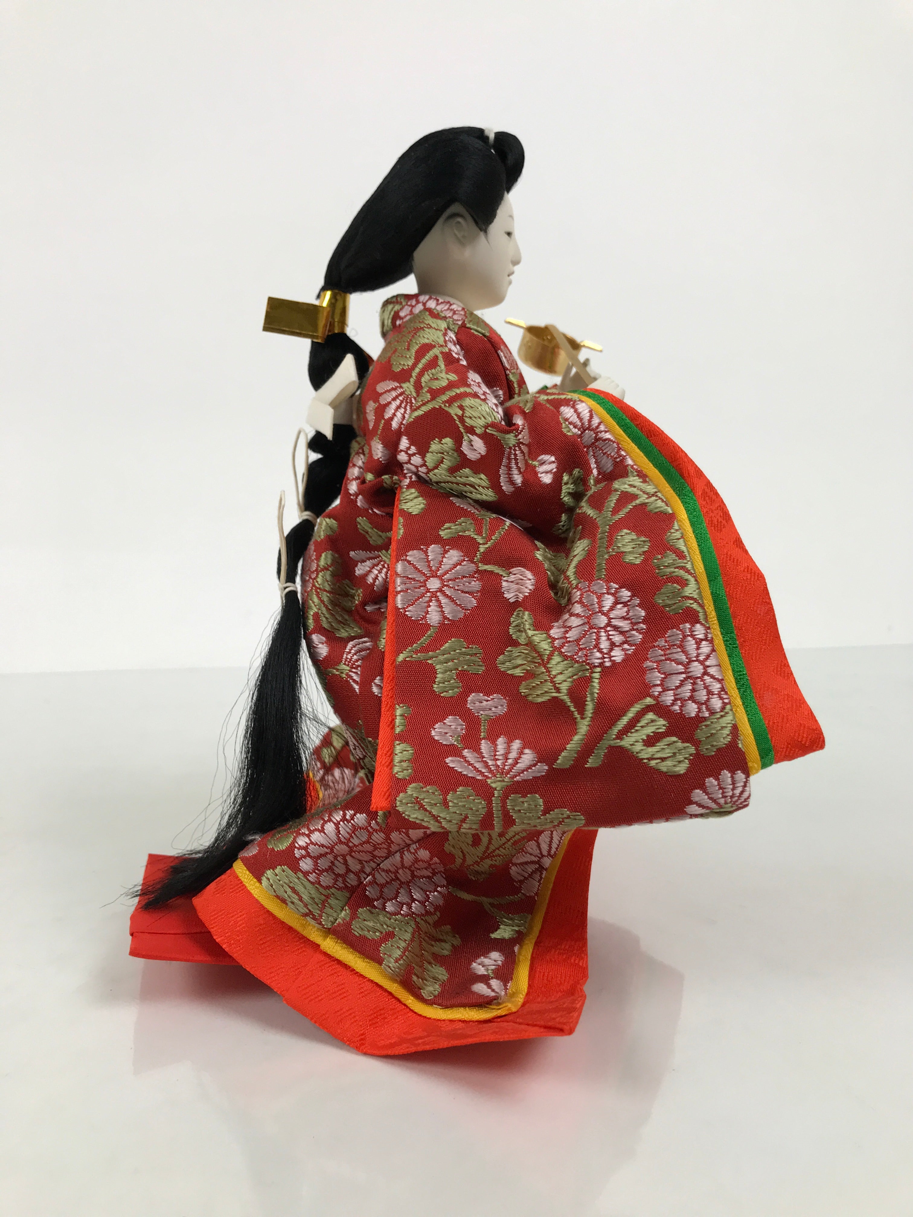 Japanese Sanninkanjo Court Lady Hina Ningyo Doll Girls' Day Display Kettle ID707-AD - Doll-chidorivintage.com
