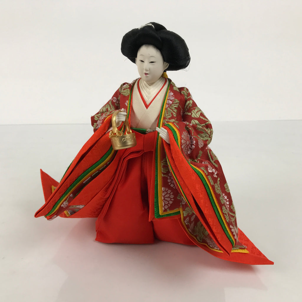 Japanese Sanninkanjo Court Lady Hina Ningyo Doll Girls' Day Display Kettle ID706-AD - Doll-chidorivintage.com