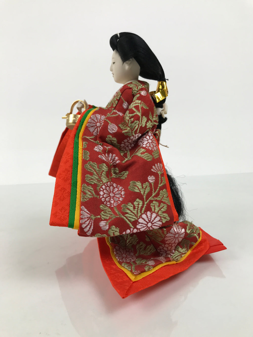 Japanese Sanninkanjo Court Lady Hina Ningyo Doll Girls' Day Display Kettle ID706-AD - Doll-chidorivintage.com