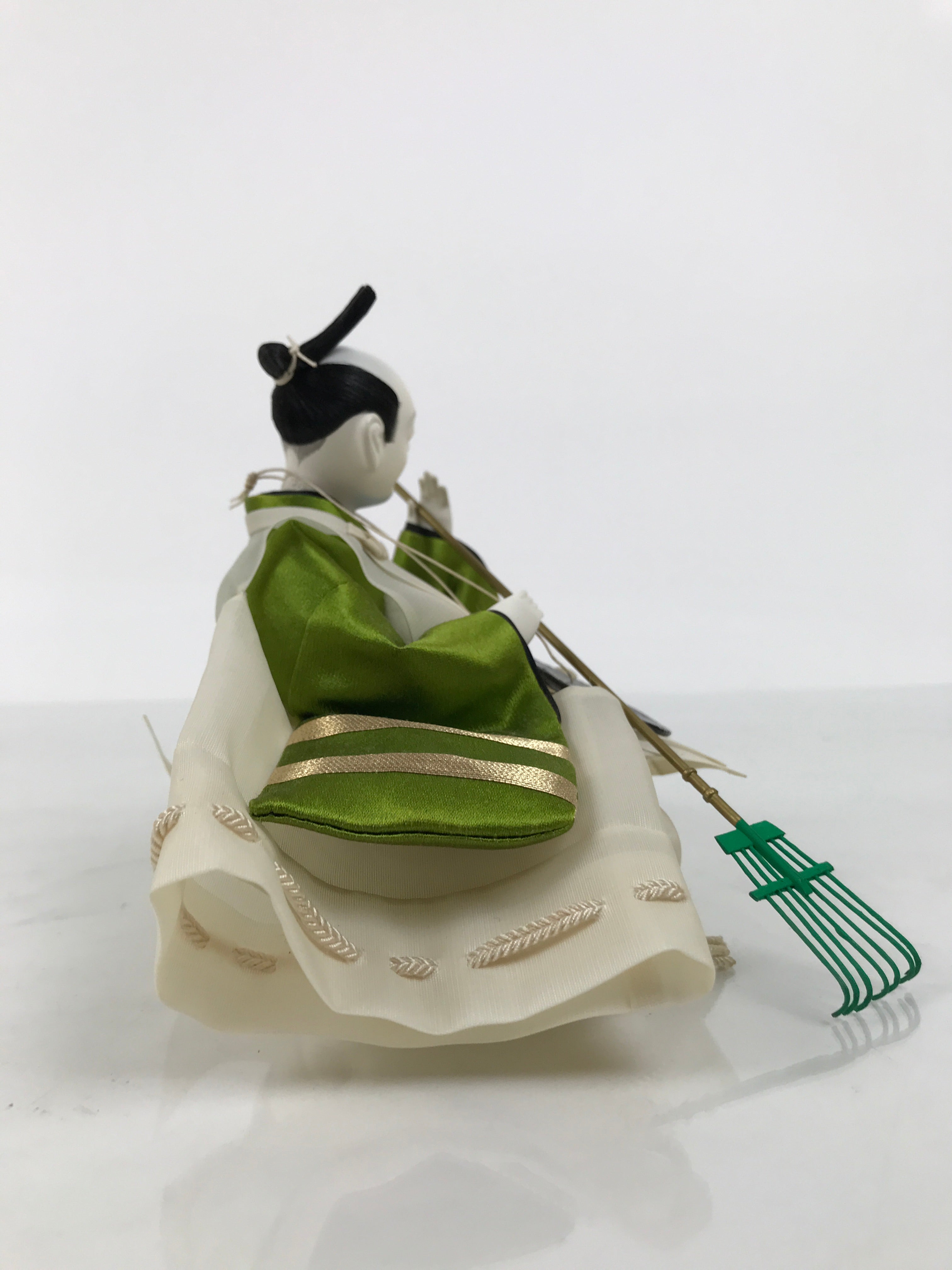 Japanese Shichou Man Servant Hina Ningyo Doll Vtg Girls' Day Display Rake ID703-AD - Doll-chidorivintage.com