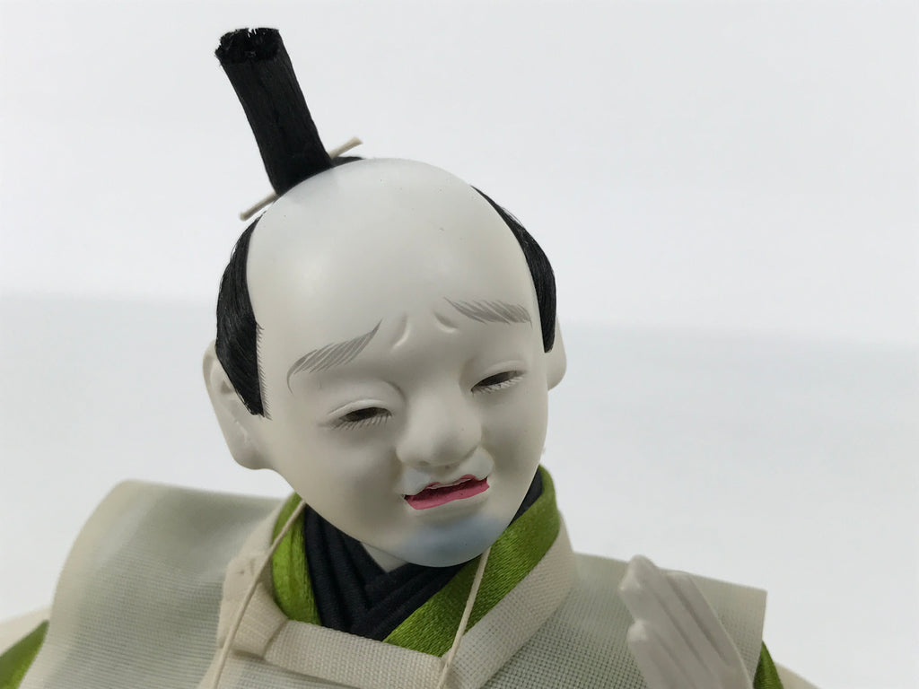 Japanese Shichou Man Servant Hina Ningyo Doll Vtg Girls' Day Display Rake ID703-AD - Doll-chidorivintage.com