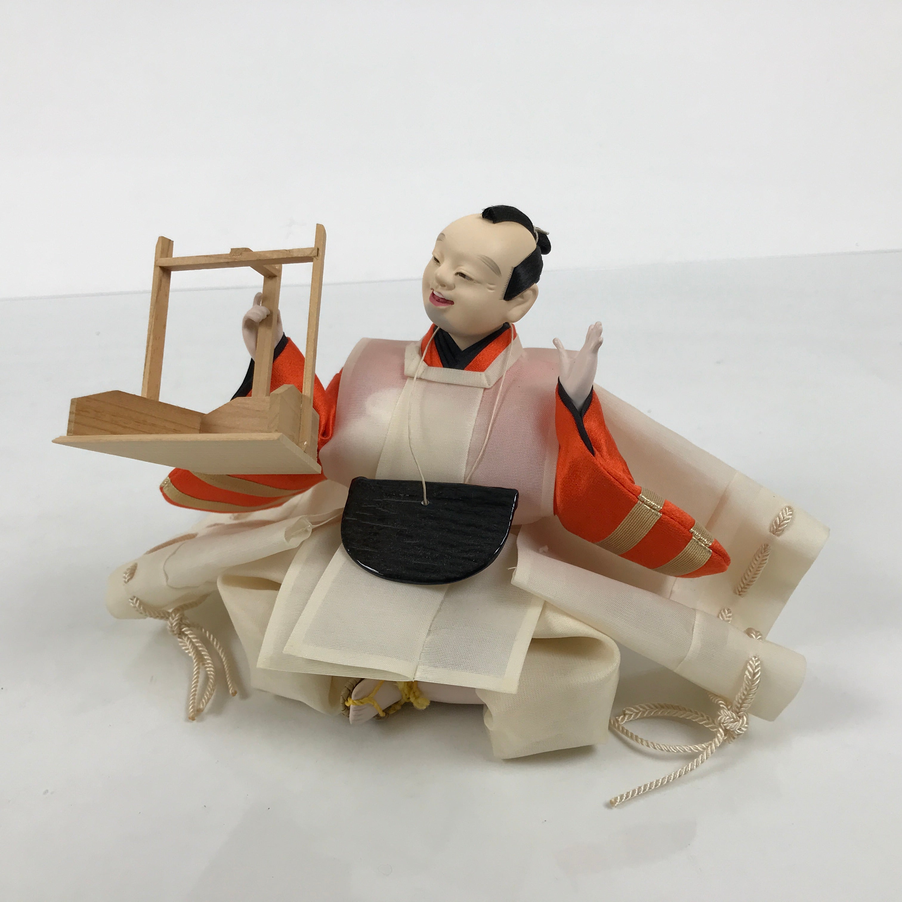 Japanese Shichou Man Servant Hina Ningyo Doll Girls' Day Display Dustpan ID702-AD - Doll-chidorivintage.com