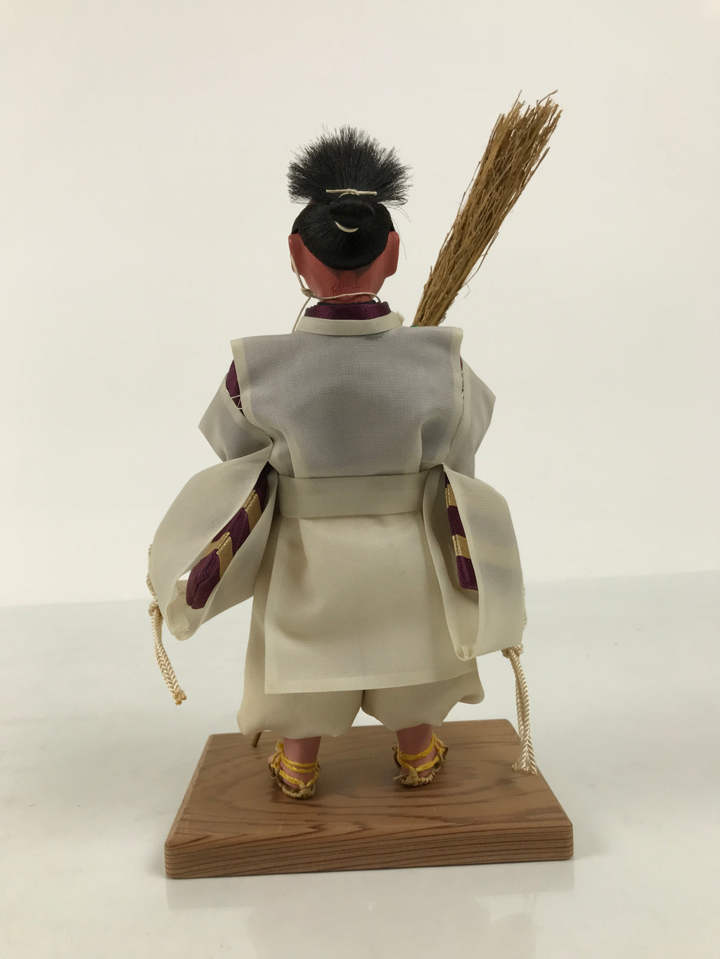 Japanese Shichou Man Servant Hina Ningyo Doll Vtg Girls' Day Display Broom ID701-AD - Doll-chidorivintage.com