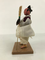 Japanese Shichou Man Servant Hina Ningyo Doll Vtg Girls' Day Display Broom ID701-AD - Doll-chidorivintage.com