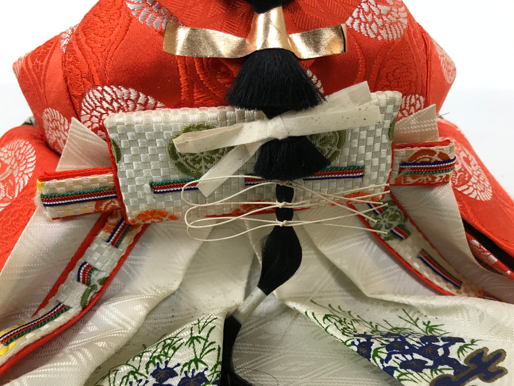 Japanese Princess Hina Ningyo Doll Girls' Day Ohina Matsuri Orange Silk ID700-AD - Doll-chidorivintage.com