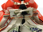 Japanese Princess Hina Ningyo Doll Girls' Day Ohina Matsuri Orange Silk ID700-AD - Doll-chidorivintage.com