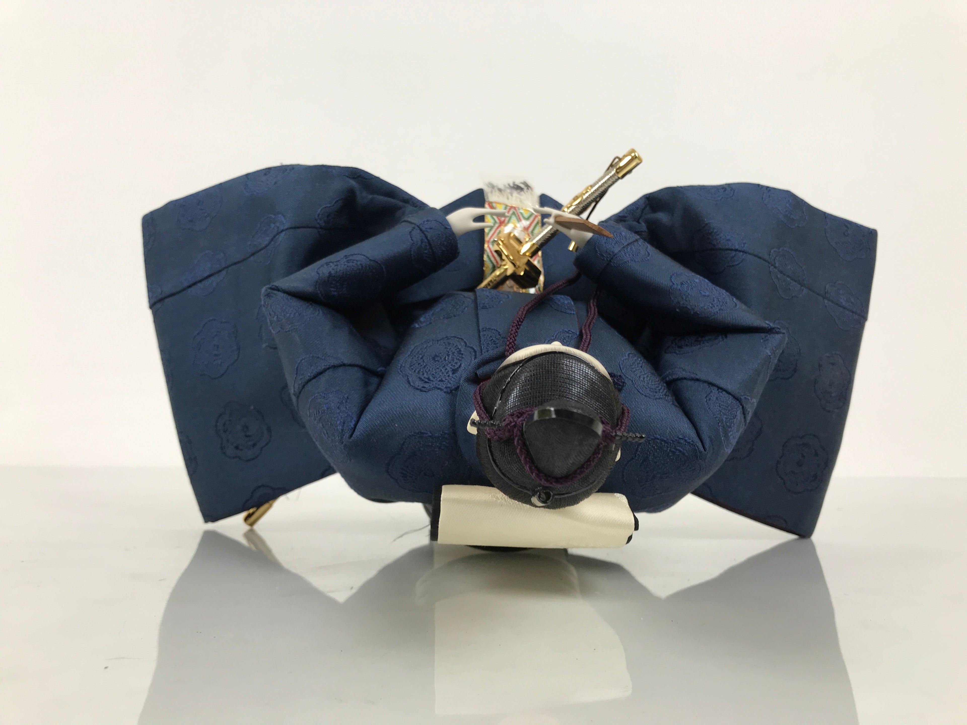 Japanese Prince Hina Ningyo Doll Girls' Day Ohinasama Matsuri Blue Silk ID699-AD - Doll-chidorivintage.com