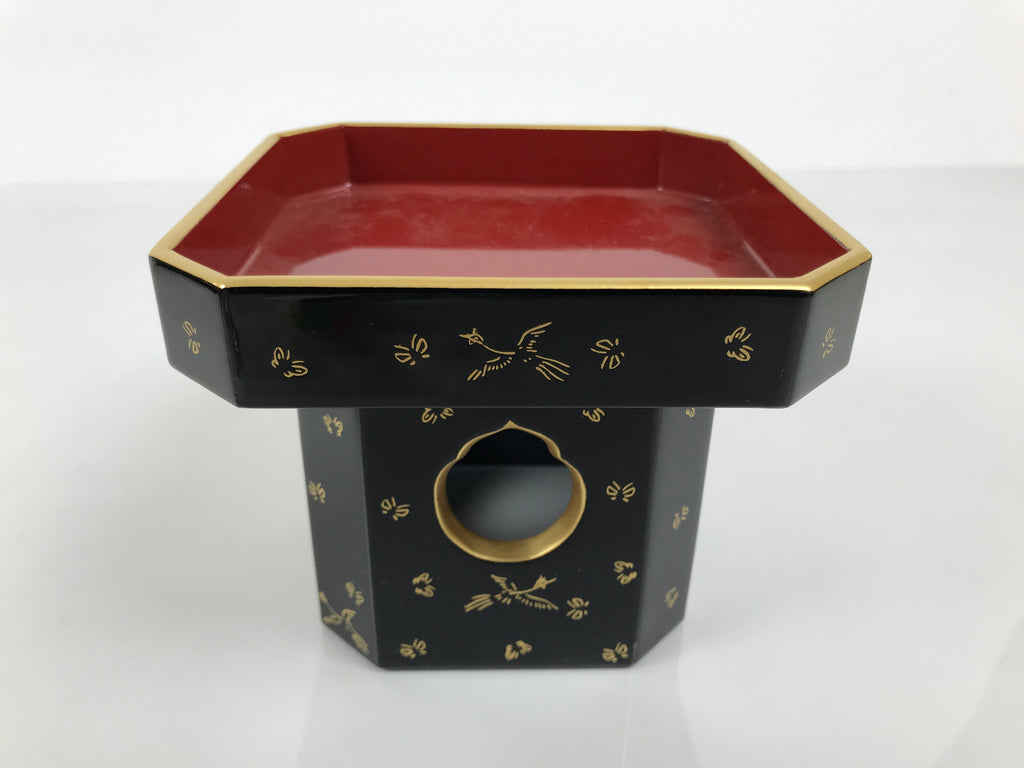 Japanese Lacquer Wood Sanpo Hina Doll Furniture Vtg Flower Vases Black Red ID718-FB - Hina Doll Furniture-chidorivintage.com