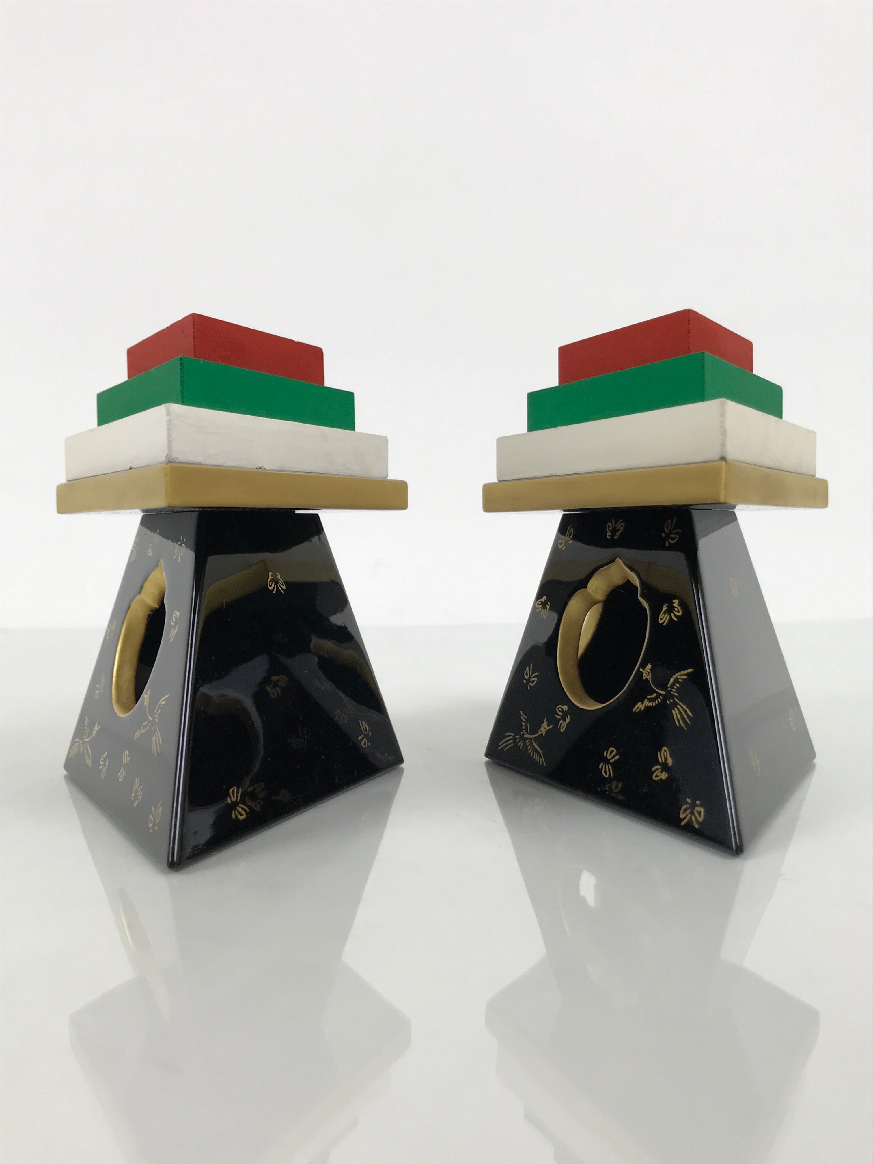 Japanese Lacquer Wood Hishidai Mochi Rice Cake Stands Hina Doll Furniture ID717-FB - Hina Doll Furniture-chidorivintage.com