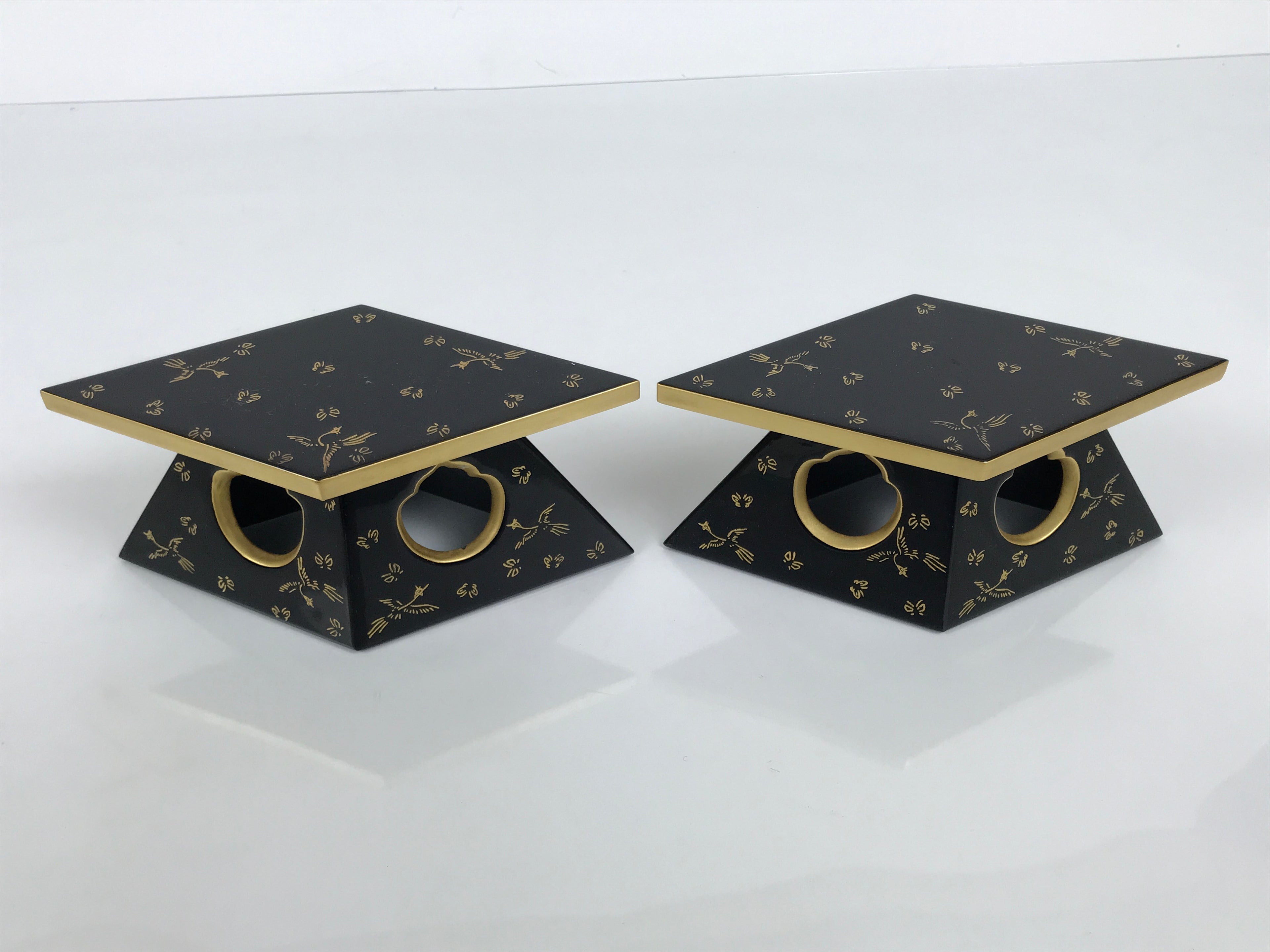 Japanese Lacquer Wood Hishidai Mochi Rice Cake Stands Hina Doll Furniture ID717-FB - Hina Doll Furniture-chidorivintage.com