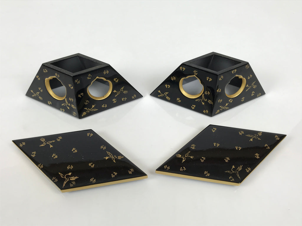 Japanese Lacquer Wood Hishidai Mochi Rice Cake Stands Hina Doll Furniture ID717-FB - Hina Doll Furniture-chidorivintage.com