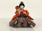 Japanese Goninbayashi Court Musician Hina Ningyo Doll Vtg Girls' Day Drum ID711-AD - Doll-chidorivintage.com