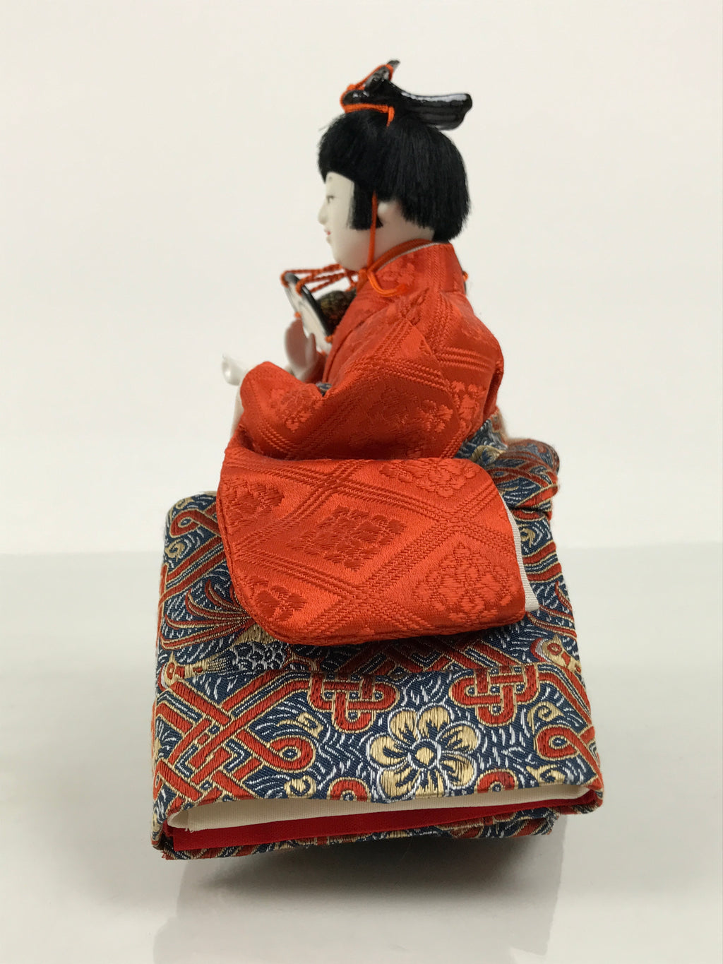 Japanese Goninbayashi Court Musician Hina Ningyo Doll Vtg Girls' Day Drum ID711-AD - Doll-chidorivintage.com