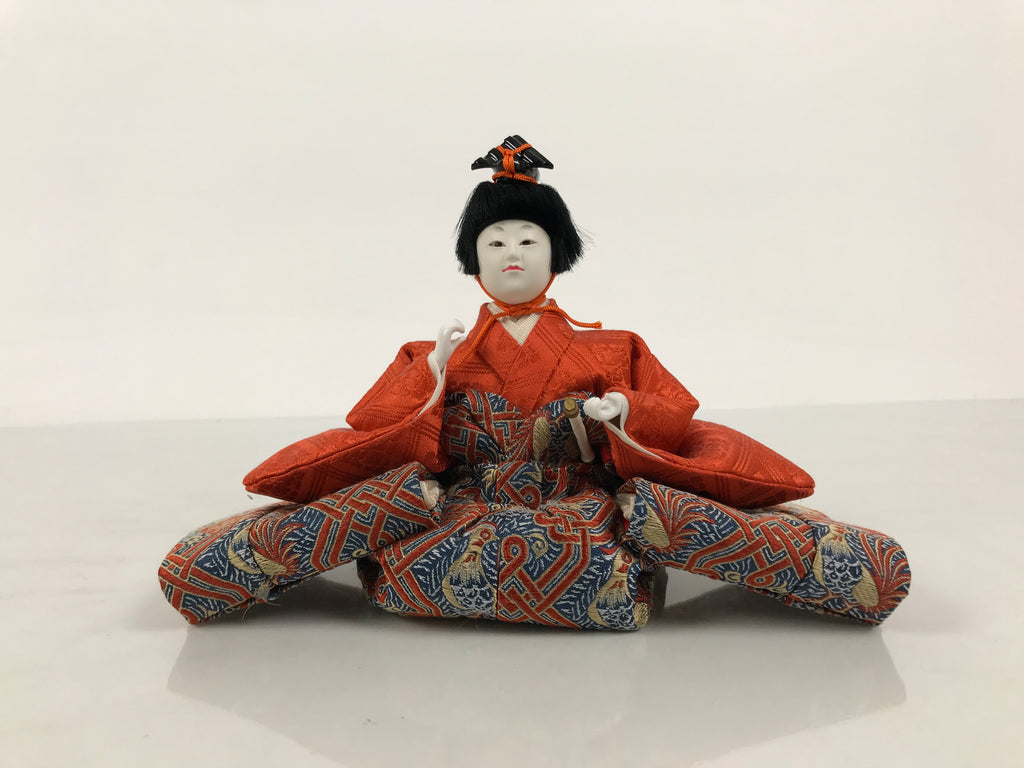 Japanese Goninbayashi Court Musician Hina Ningyo Doll Vtg Girls' Day Drum ID713-AD - Doll-chidorivintage.com