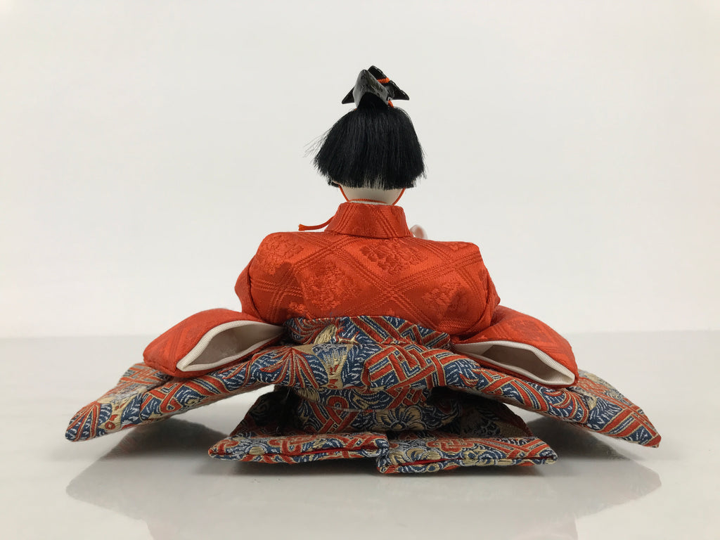 Japanese Goninbayashi Court Musician Hina Ningyo Doll Vtg Girls' Day Drum ID713-AD - Doll-chidorivintage.com