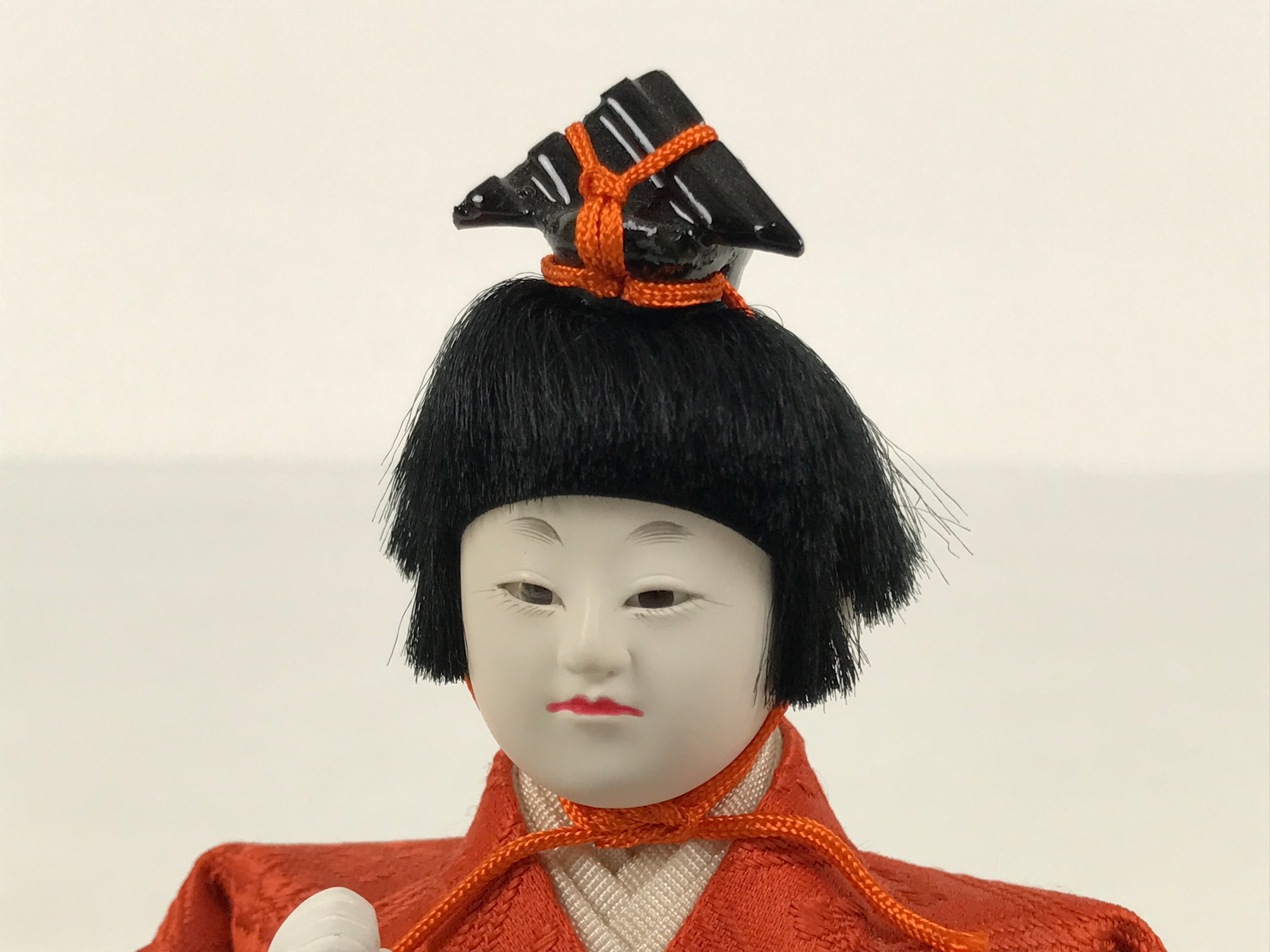 Japanese Goninbayashi Court Musician Hina Ningyo Doll Vtg Girls' Day Drum ID713-AD - Doll-chidorivintage.com