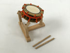 Japanese Goninbayashi Court Musician Hina Ningyo Doll Vtg Girls' Day Drum ID713-AD - Doll-chidorivintage.com
