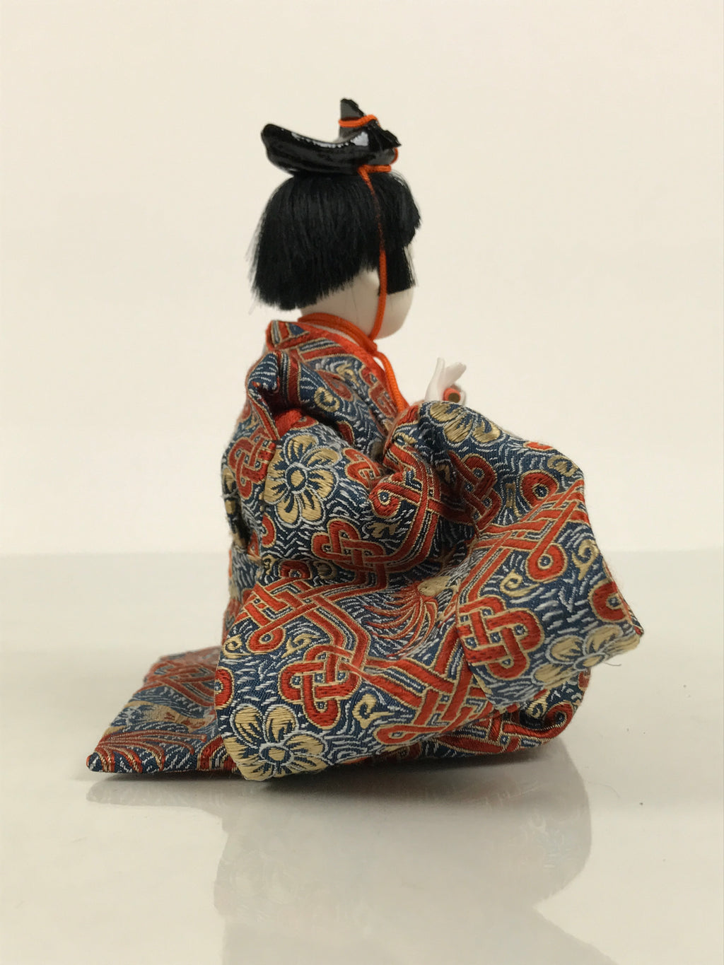 Japanese Goninbayashi Court Musician Hina Ningyo Doll Vtg Girls' Day Flute ID714-AD - Doll-chidorivintage.com
