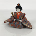Japanese Goninbayashi Court Musician Hina Ningyo Doll Vtg Girls' Day Fan ID715-AD - Doll-chidorivintage.com