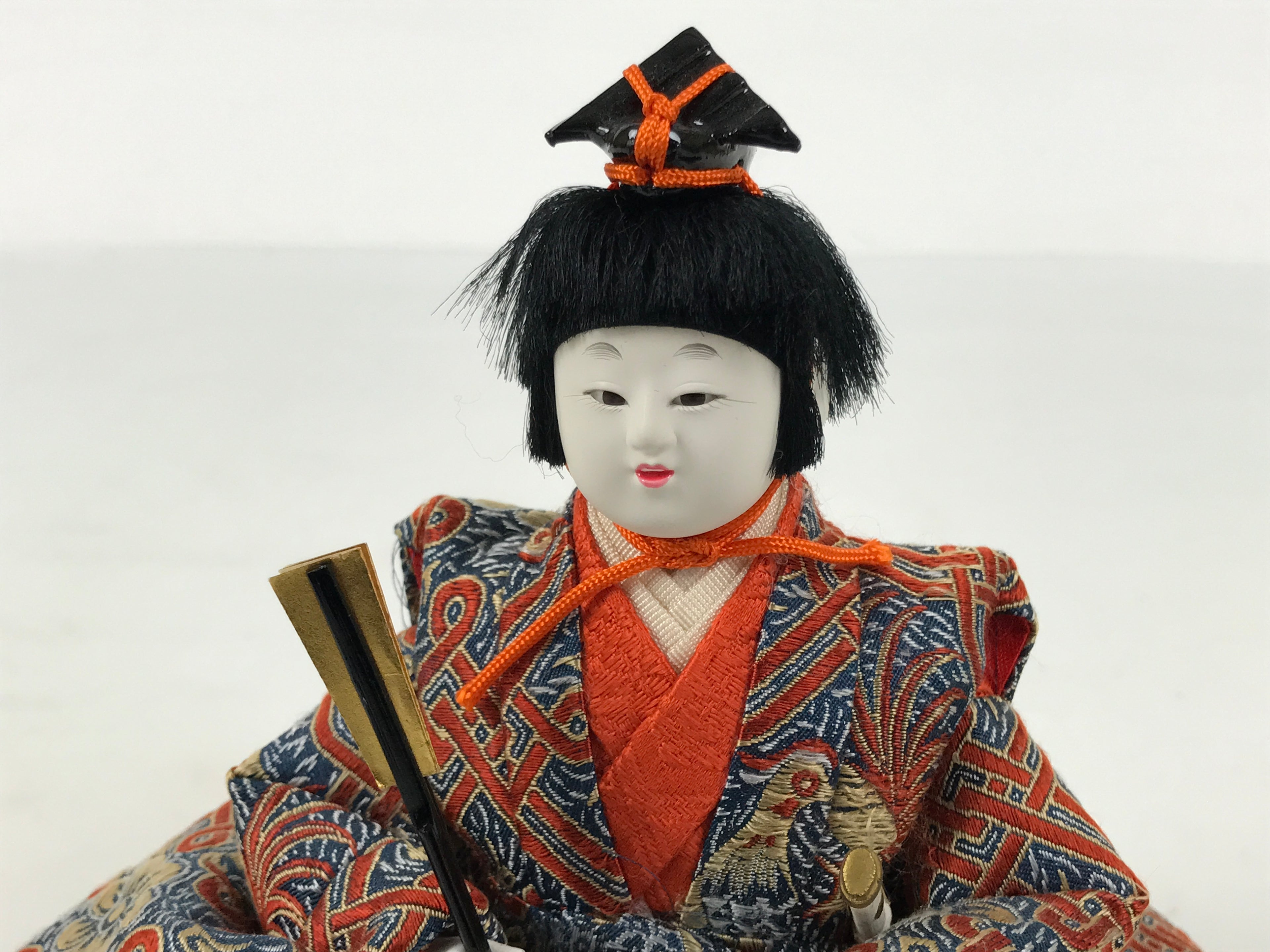 Japanese Goninbayashi Court Musician Hina Ningyo Doll Vtg Girls' Day Fan ID715-AD - Doll-chidorivintage.com