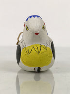 Japanese Clay Bell Dorei Sheep Vtg Tsuchi-Suzu Zodiac Animal White Blue DR698-AD - Dorei-chidorivintage.com