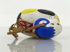 Japanese Clay Bell Dorei Sheep Vtg Tsuchi-Suzu Zodiac Animal White Blue DR698-AD - Dorei-chidorivintage.com