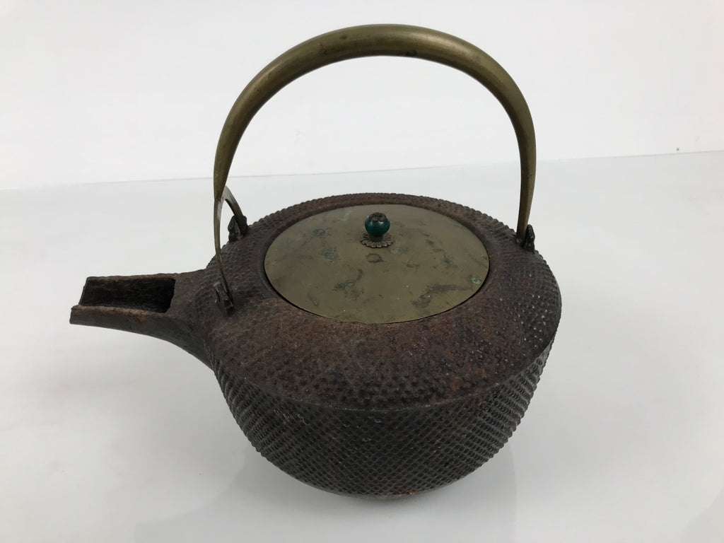 Antique Japanese Cast Iron Tetsubin Kettle Teapot Tea Ceremony Nanbu Tekki T171-KT - Kettle-chidorivintage.com