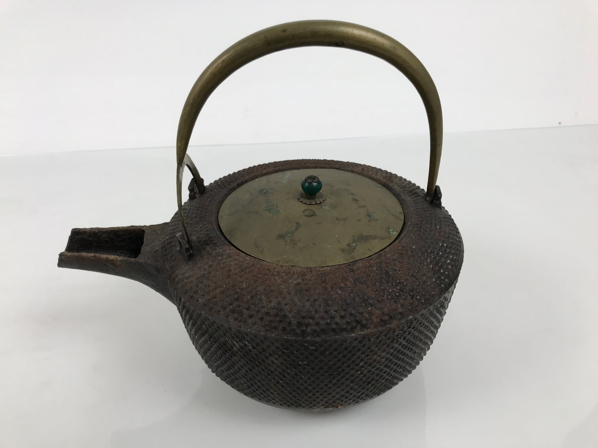Antique Japanese Cast Iron Tetsubin Kettle Teapot Tea Ceremony Nanbu Tekki T171-KT - Kettle-chidorivintage.com