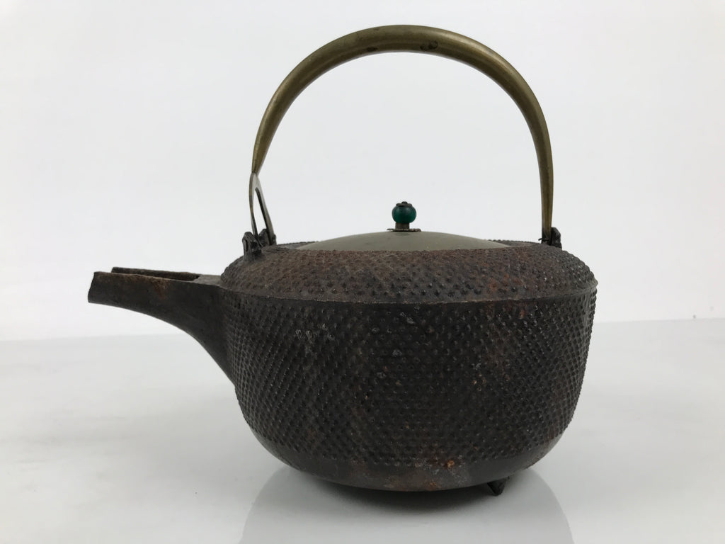 Antique Japanese Cast Iron Tetsubin Kettle Teapot Tea Ceremony Nanbu Tekki T171-KT - Kettle-chidorivintage.com