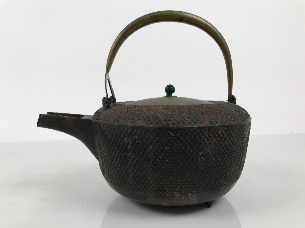 Antique Japanese Cast Iron Tetsubin Kettle Teapot Tea Ceremony Nanbu Tekki T171-KT - Kettle-chidorivintage.com