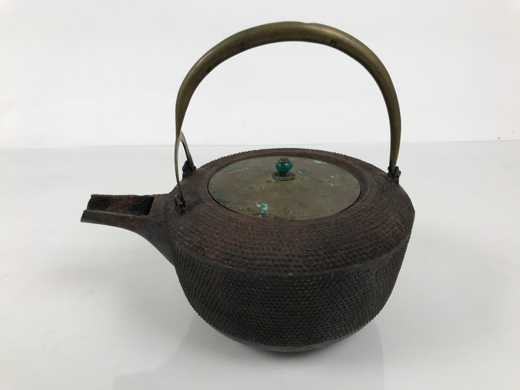 Antique Japanese Cast Iron Tetsubin Kettle Teapot Tea Ceremony Nanbu Tekki T172-KT - Kettle-chidorivintage.com