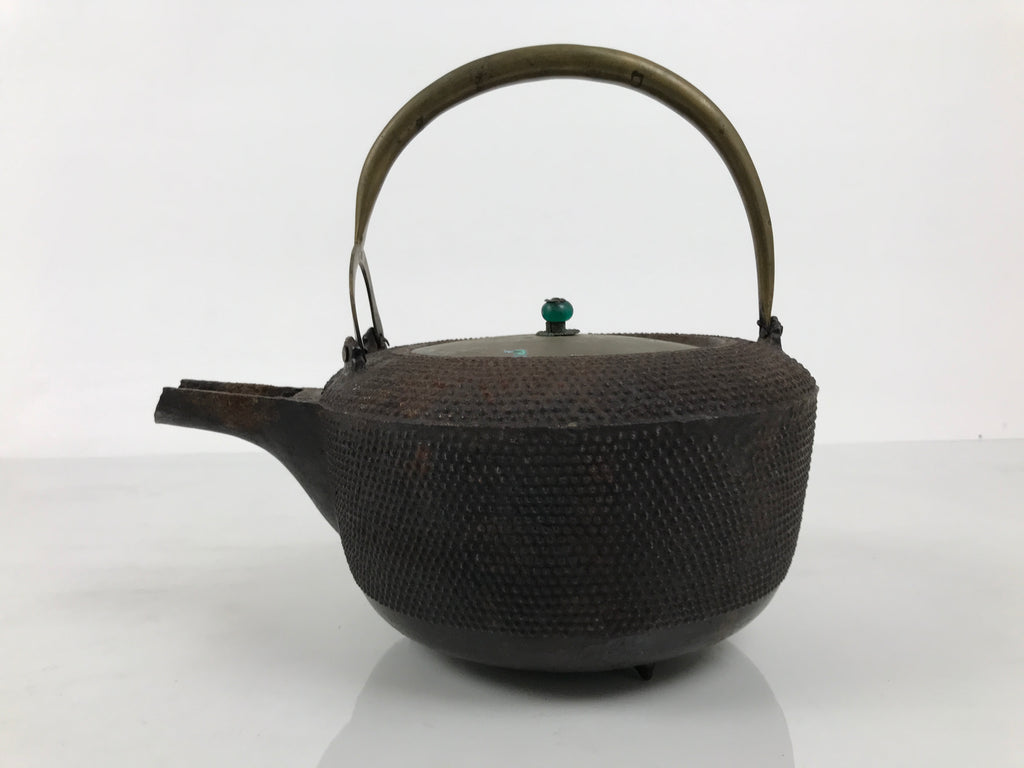 Antique Japanese Cast Iron Tetsubin Kettle Teapot Tea Ceremony Nanbu Tekki T172-KT - Kettle-chidorivintage.com
