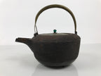 Antique Japanese Cast Iron Tetsubin Kettle Teapot Tea Ceremony Nanbu Tekki T172-KT - Kettle-chidorivintage.com