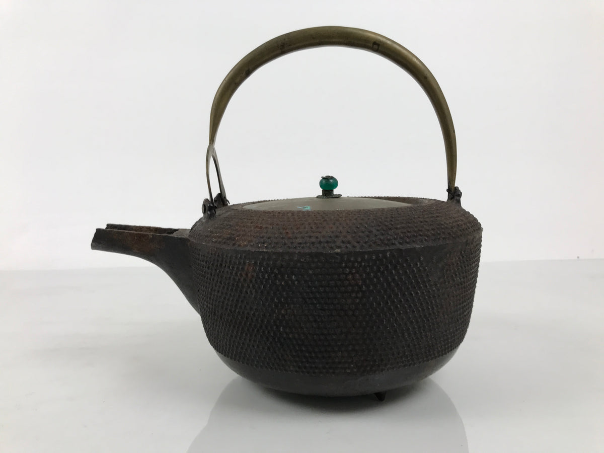 Antique Japanese Cast Iron Tetsubin Kettle Teapot Tea Ceremony Nanbu Tekki T172-KT - Kettle-chidorivintage.com