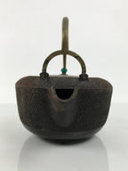 Antique Japanese Cast Iron Tetsubin Kettle Teapot Tea Ceremony Nanbu Tekki T172-KT - Kettle-chidorivintage.com