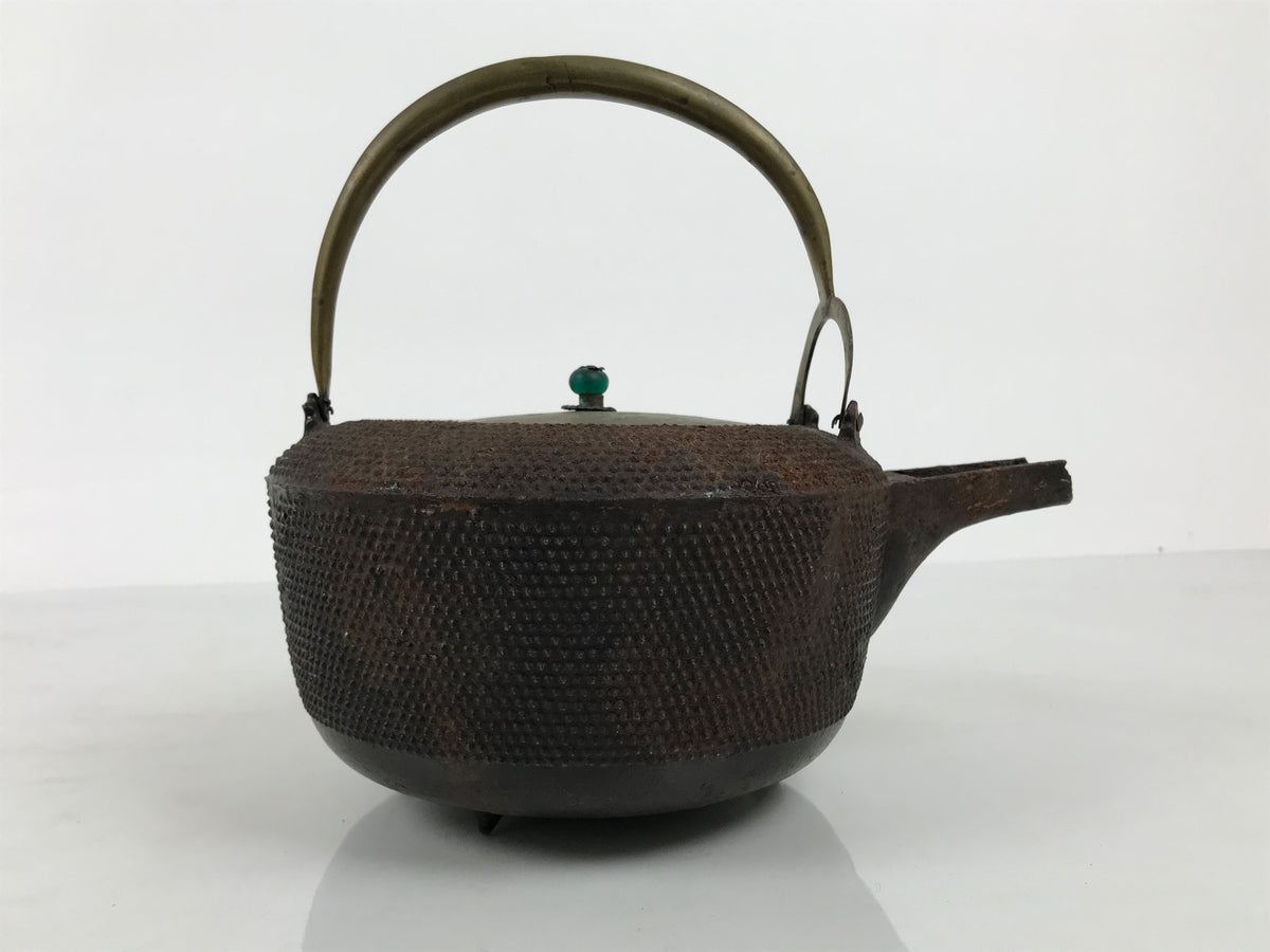Antique Japanese Cast Iron Tetsubin Kettle Teapot Tea Ceremony Nanbu Tekki T172-KT - Kettle-chidorivintage.com