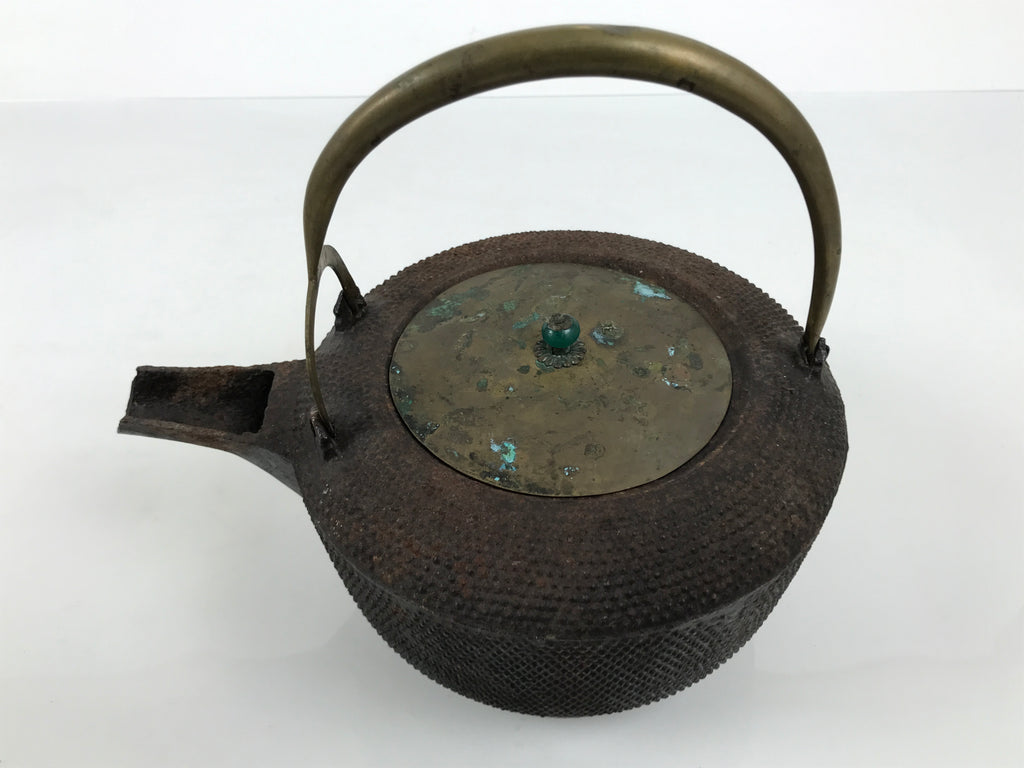 Antique Japanese Cast Iron Tetsubin Kettle Teapot Tea Ceremony Nanbu Tekki T172-KT - Kettle-chidorivintage.com
