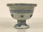 Antique Japanese Porcelain Haisen Sake Cup Washing Basin Sometsuke Meiji Y630-KT - Sake Cup-chidorivintage.com