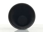 Japanese Ceramic Tall Sake Cup Vtg Pottery Guinomi Ochoko Textured Black TC627-KT - Sake Cup-chidorivintage.com