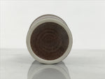 Japanese Ceramic Tall Sake Cup Vtg Pottery Guinomi Ochoko Textured Brown TC628-KT - Sake Cup-chidorivintage.com