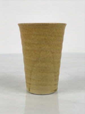 Vintage Japanese Sake Cup – Elegant Beige Ceramic for Sipping