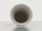 Japanese Ceramic Tall Sake Cup Vtg Pottery Guinomi Ochoko White Dots TC631-KT - Sake Cup-chidorivintage.com
