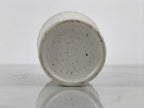 Japanese Ceramic Tall Sake Cup Vtg Pottery Guinomi Ochoko White Dots TC631-KT - Sake Cup-chidorivintage.com