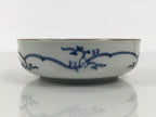 Japanese Porcelain Bowl Chubachi Vtg Side Dish White Blue Red Gold Leaf Y626-KT - Bowl-chidorivintage.com