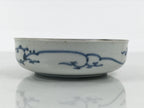 Japanese Porcelain Bowl Chubachi Vtg Side Dish White Blue Red Gold Leaf Y627-KT - Bowl-chidorivintage.com