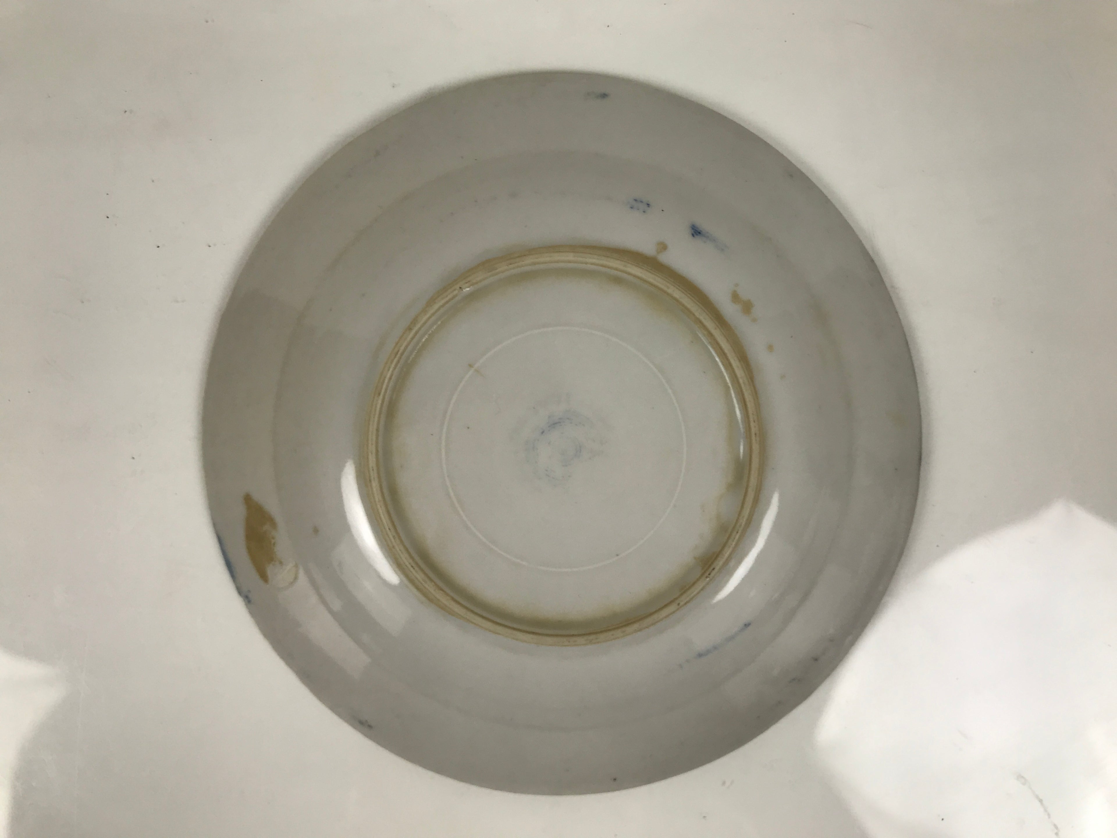 Japanese Porcelain Small Deep Plate Kozara Vtg Blue White Sometsuke Dragon Y579-KT - Plate-chidorivintage.com